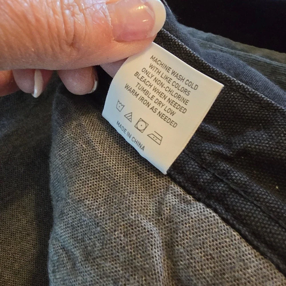 Todd Snyder Double Knee Pants Men 33x32 Black Flannel Lined Carpenter Workwear